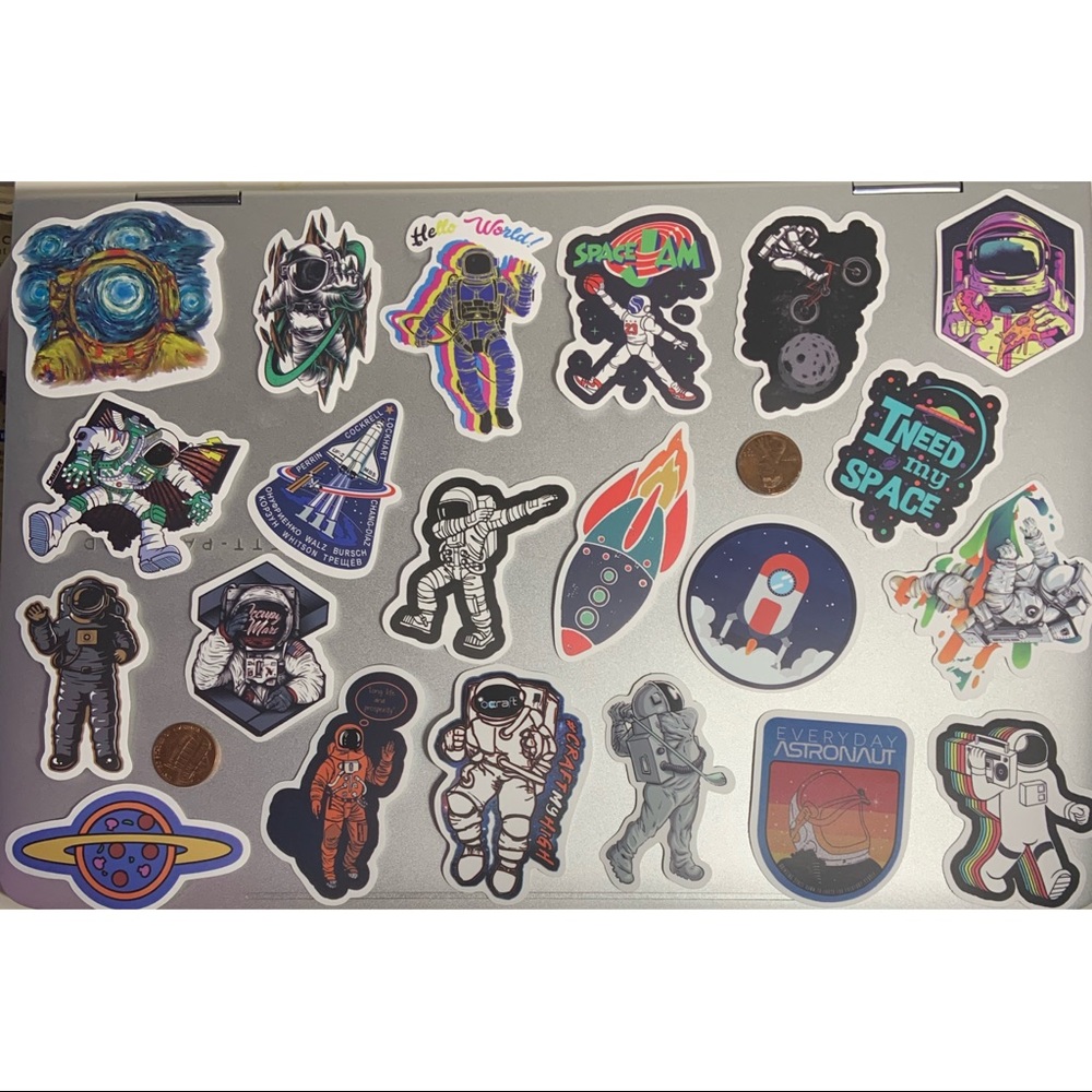 21 Astronaut Stickers